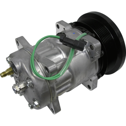 COMPRESOR SANDEN-709 CABEZAL DE OREJA/24V-POLEA RANURADO TAPADA