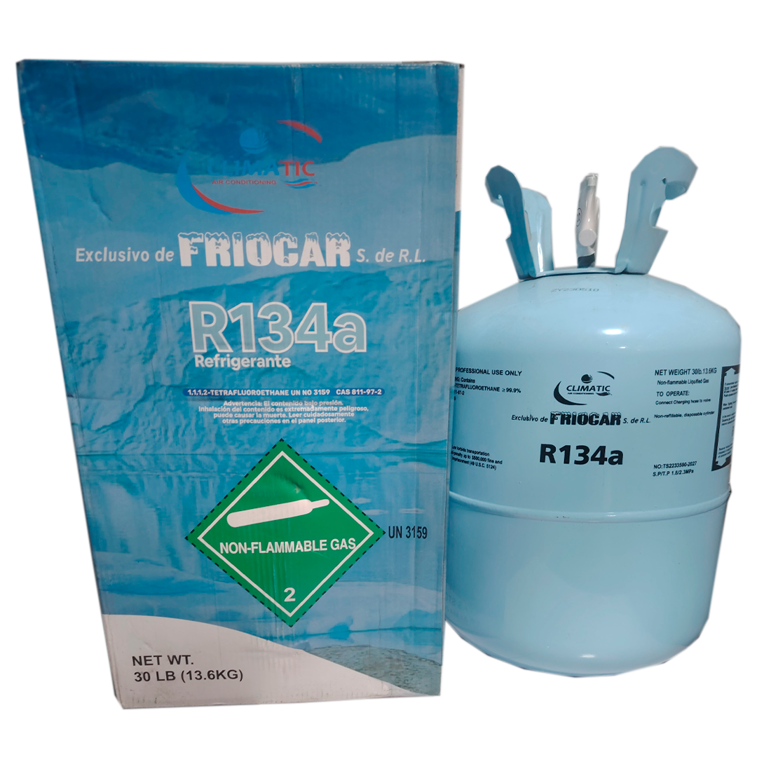 GAS REFRIGERANTE R134a 30 LIBRAS / 13.6 KG | CLIMATIC