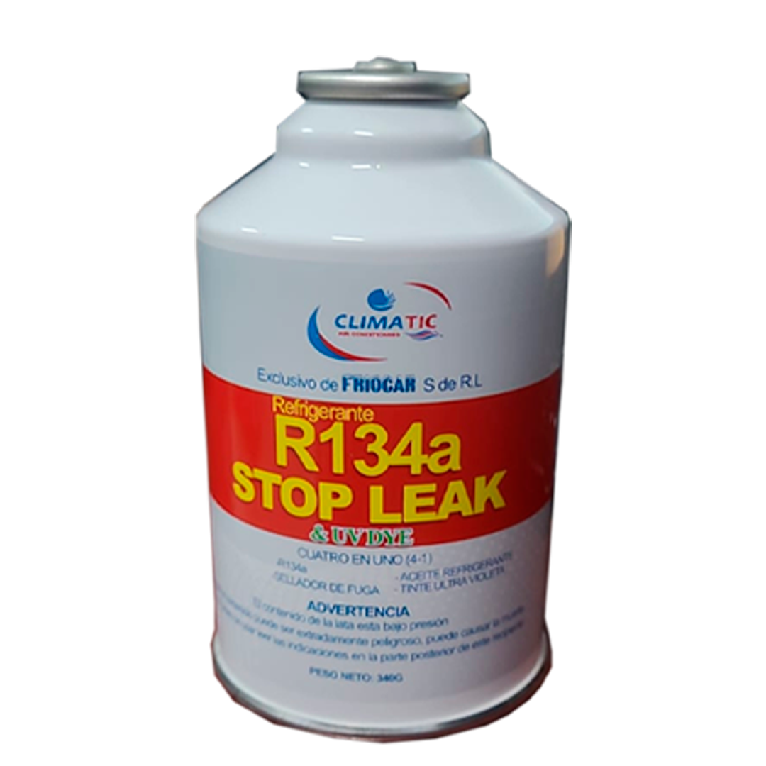 GAS REFRIGERANTE R134a CON SELLADOR Y DETECTOR DE FUGAS 120 NZ | CLIMATIC
