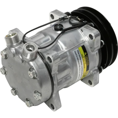 COMPRESOR 709 CABEZAL DE OREJA/POLEA EN V, 12VTS BOQUILLAS ARRIBA ROSCA