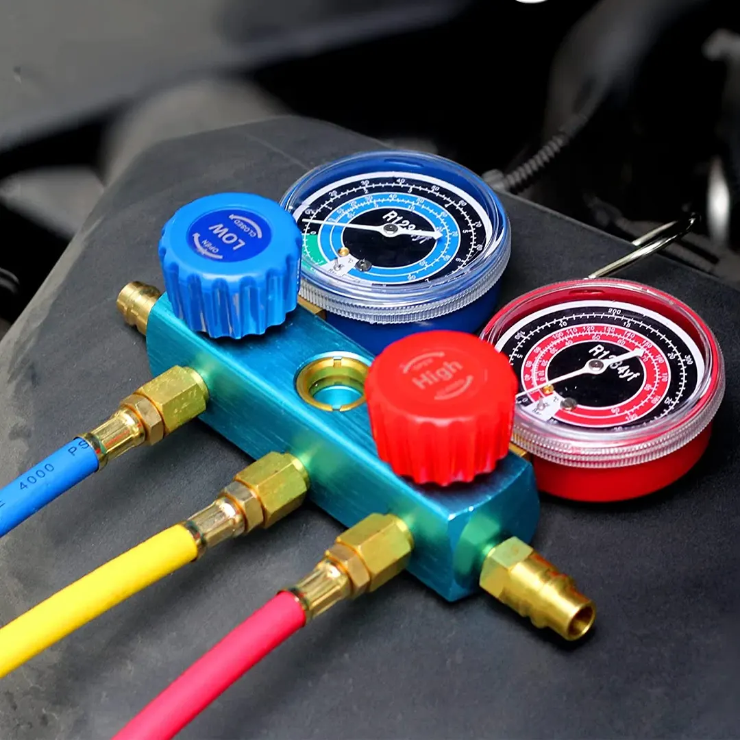 JUEGO MANOMETROS PROFESIONAL R1234yf