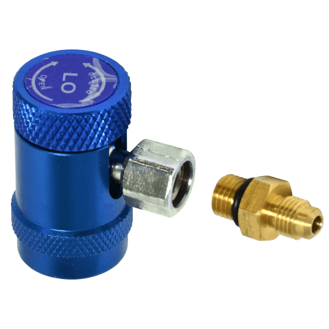 ADAPTADOR MANOMETROS DE  BAJA R1234YF/ AZUL