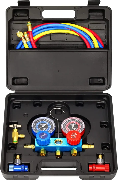 JUEGO MANOMETROS PROFESIONAL R1234yf