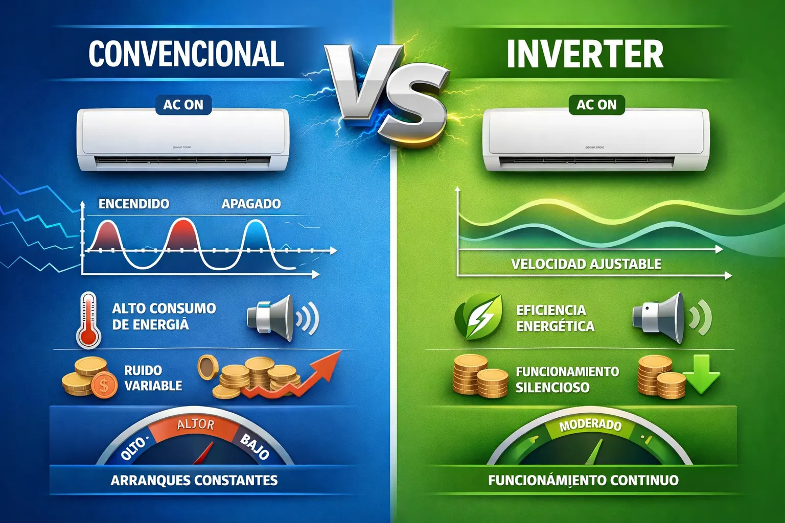 Aire inverter o convencional en Honduras: cuál elegir según tu zona