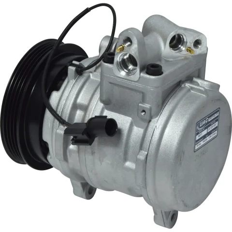 Compresor A/C Hyundai i10 2007-2015 fabricado en Corea vista lateral