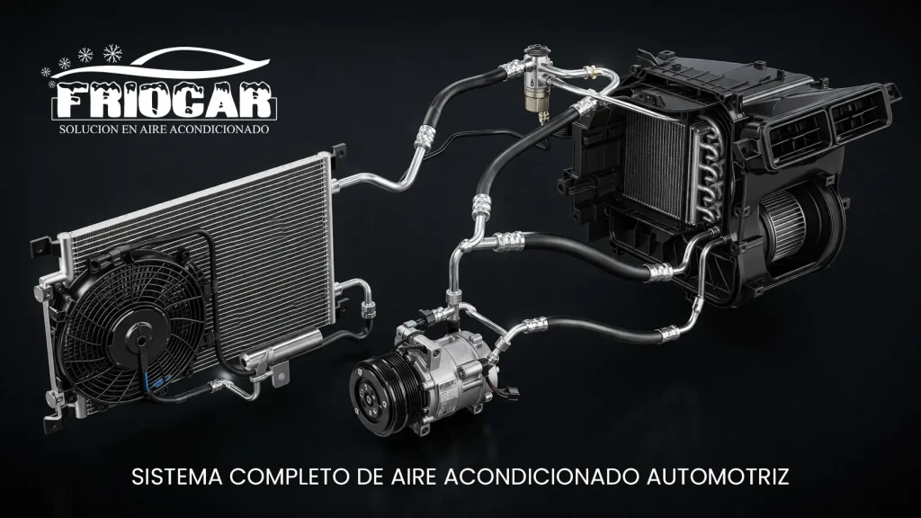Componentes y funcionamiento del aire acondicionado automotriz