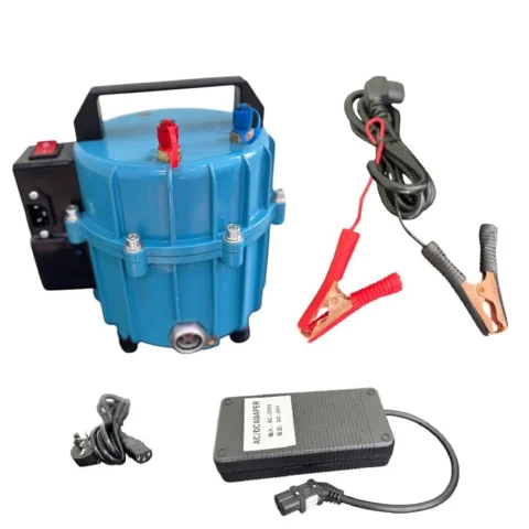 Bomba de vacío portátil 12V 24V para aire acondicionado automotriz con conexión a batería