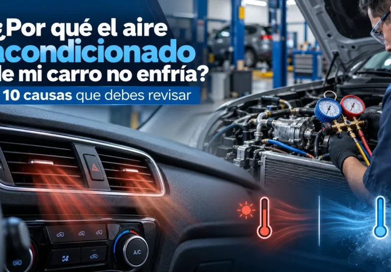 Aire acondicionado de carro que no enfría - diagnóstico automotriz FRIOCAR HN